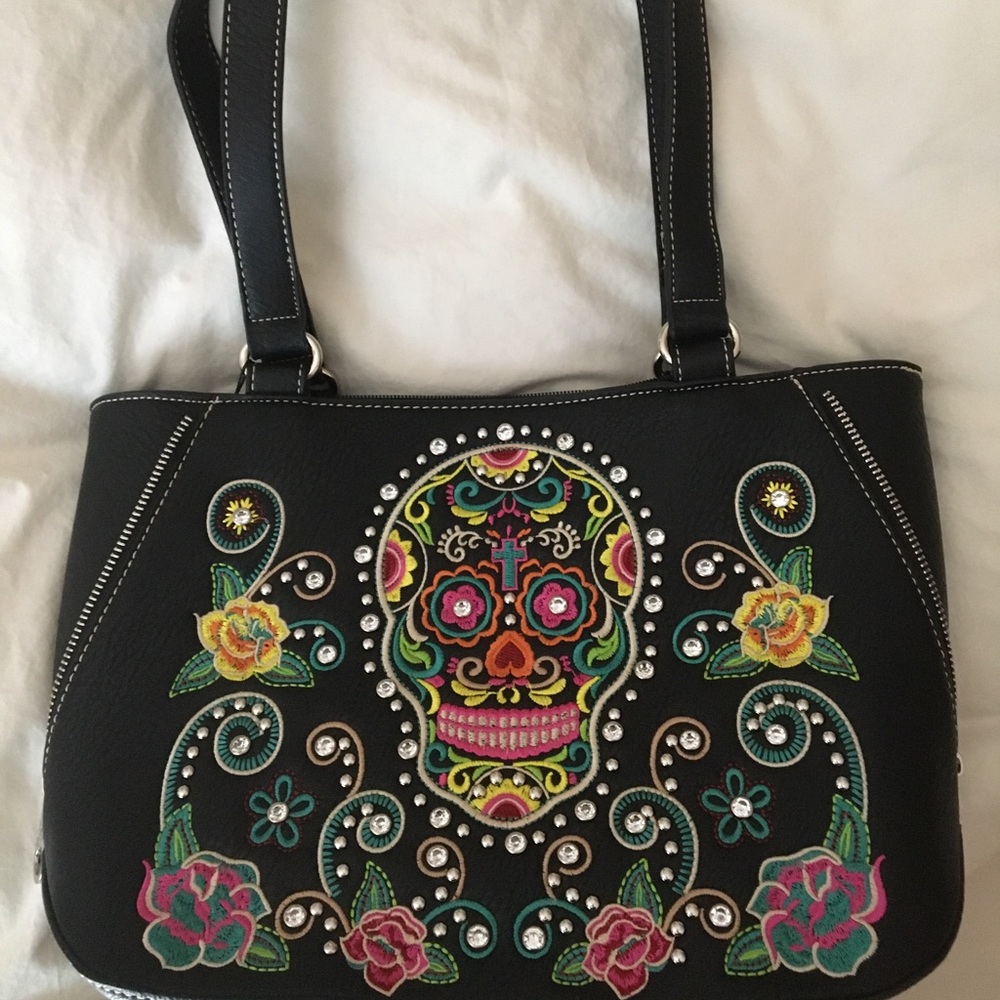 New Montana West sugar skull purse